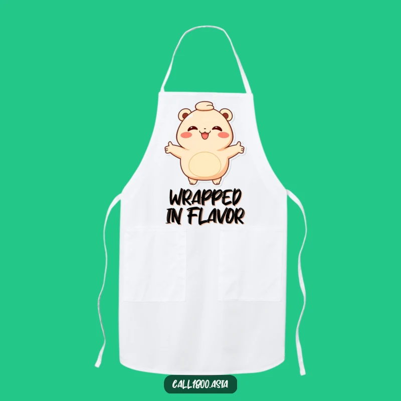 Funny Bao Bun Hug Apron - Cook with Kindness and Comfort