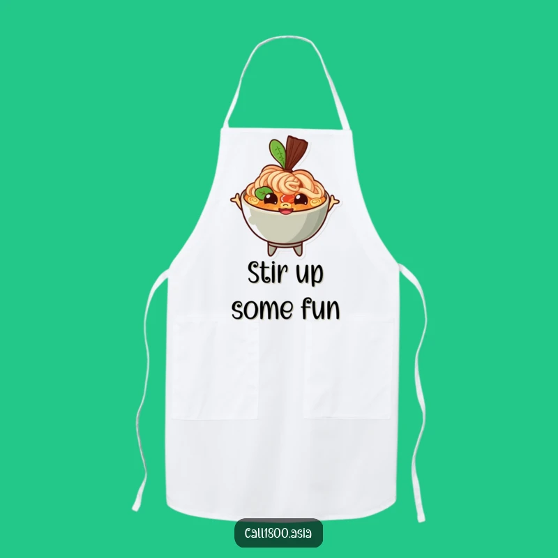 Funny Ramen Bowl Apron - Cook with Joy and Giggles