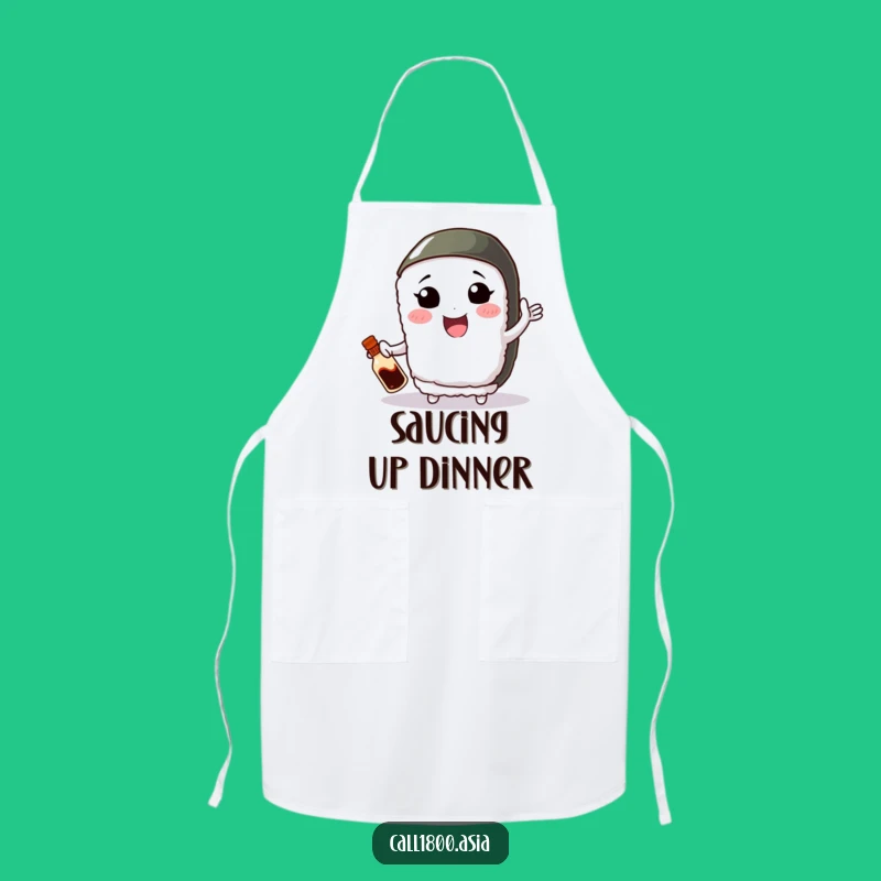 Funny Juggling Sushi Apron: Cook with Fun and Culinary Skill!