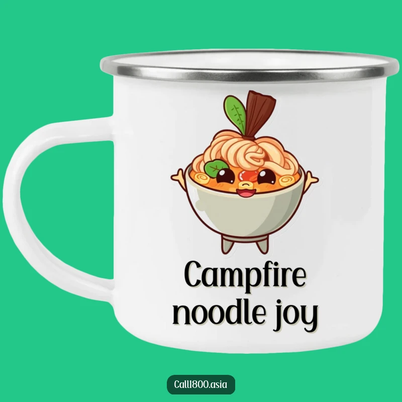Funny Ramen Bowl Camping Mug - Adventure Fuel with a Happy Bounce