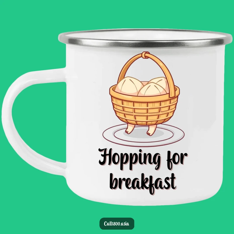 Funny Dim Sum Basket Hopping Camping Mug: Cheerful Sips on Every Adventure!