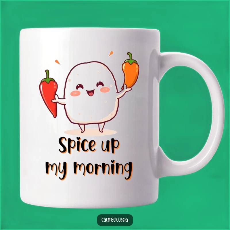 Funny Onigiri Juggler Mug: Hilarious Spicy Food Gift for a Kick of Joy