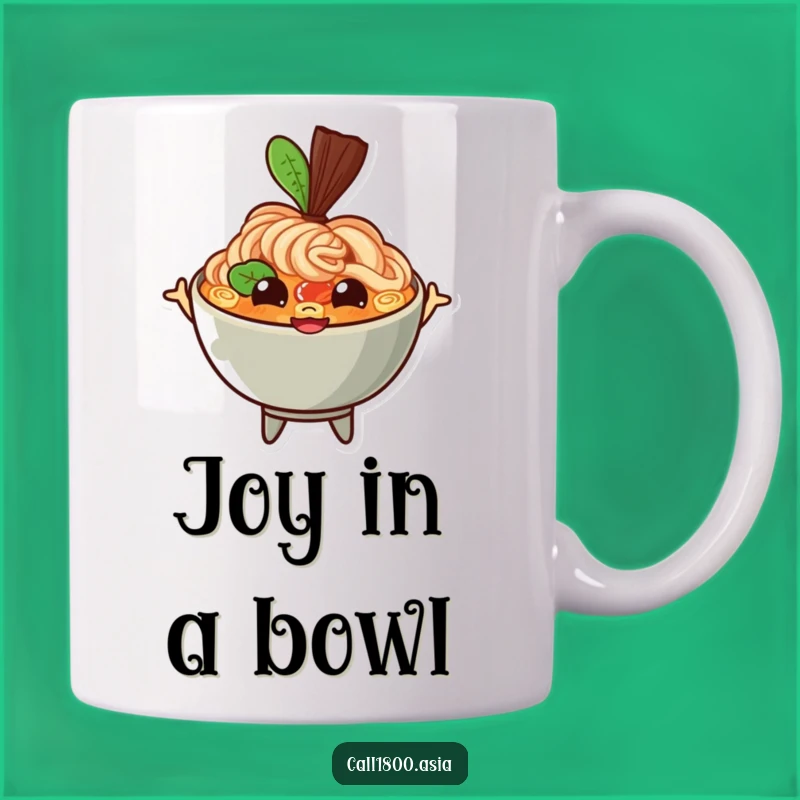 Funny Ramen Bowl Mug - Joyful Noodles Gift for Soup Lovers