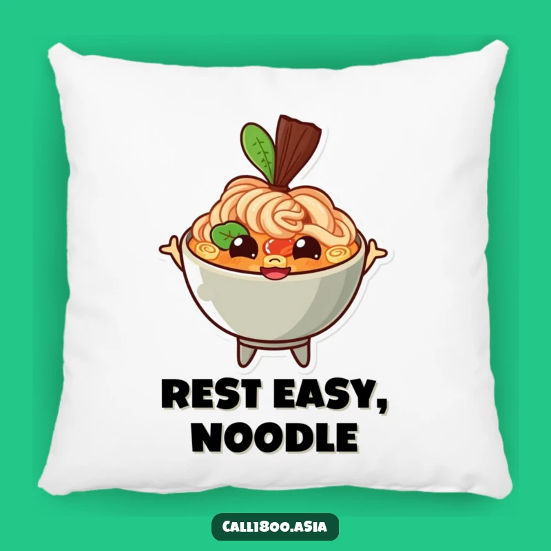 Cozy Funny Ramen Bowl Pillow - Soft Comfort with a Cheerful Smile