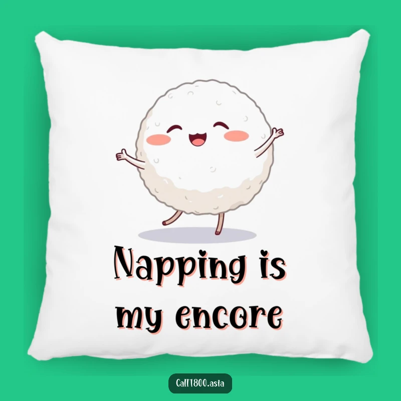 Funny Dancing Rice Ball Pillow: Cozy Up with Cute Character Comfort!