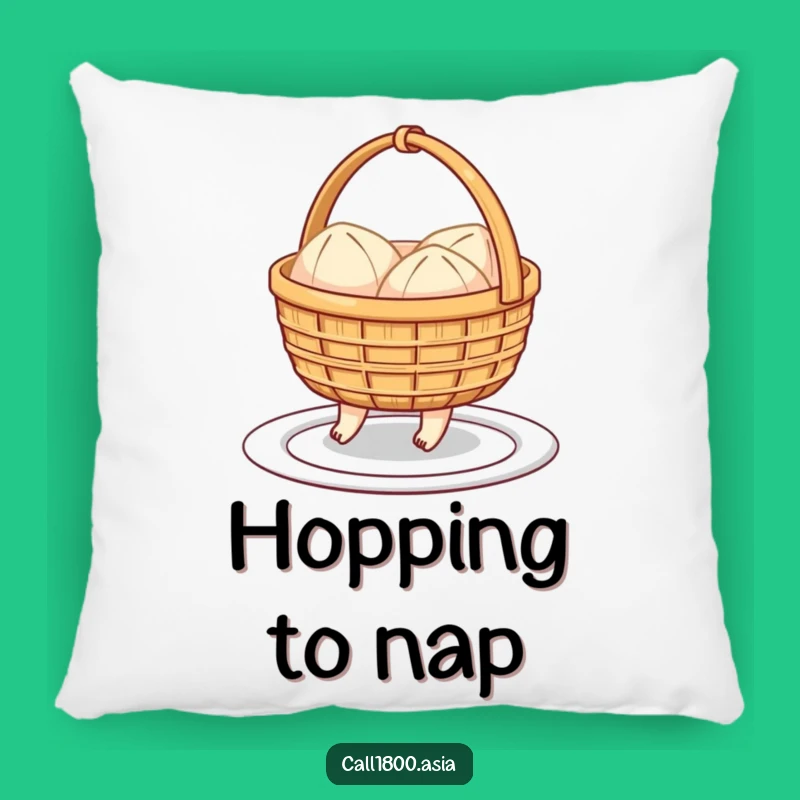 Funny Dim Sum Basket Hopping Pillow: Soft Cartoon Comfort for Cheerful Spaces!