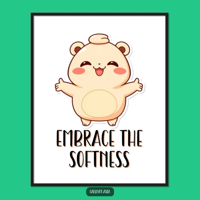 Funny Bao Bun Hug Digital Art - Instant Comforting Decor