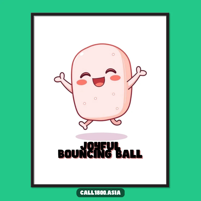 Funny Sticky Rice Cake Digital Print: Hilarious Joyful Art for Instant Smiles