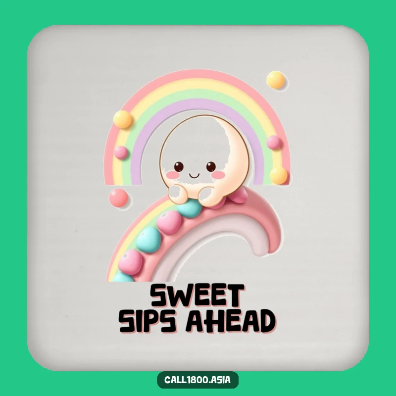 Funny Mochi Rainbow Coasters: Hilarious Protection for Sweet Surfaces