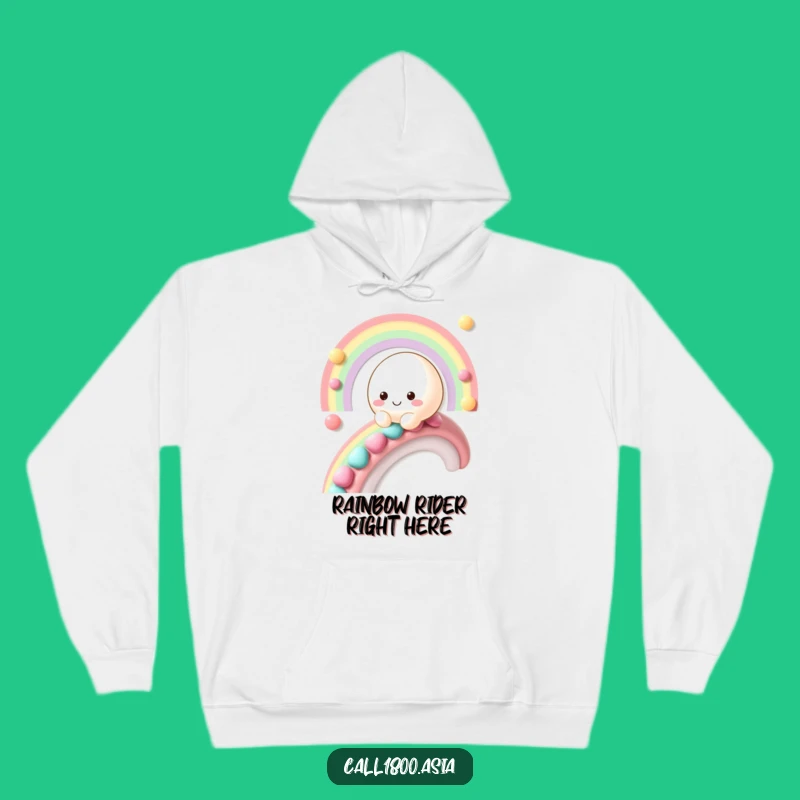 Funny Mochi Rainbow Hoodie: Cozy and Hilarious Apparel for Sweet Adventures