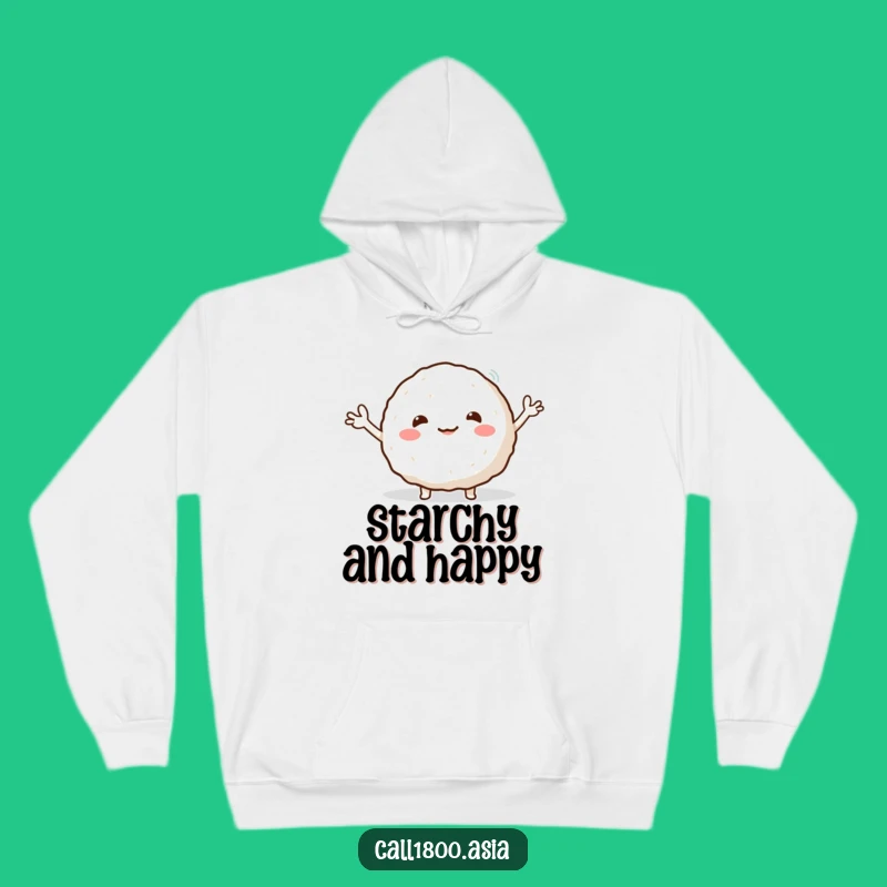 Funny Rice Ball Wave Hoodie - Cozy Comfort, Adorable Funny Gift for Snack Enthusiasts