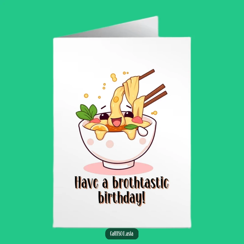 Free Printable Funny Ramen Birthday Card - Splashy Foodie Downloadable Gift
