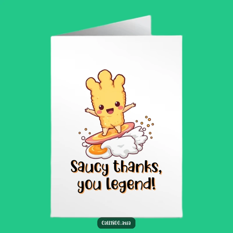 Free Printable Thank You Card: Tempura's Gratitude, Hilarious Downloadable Note