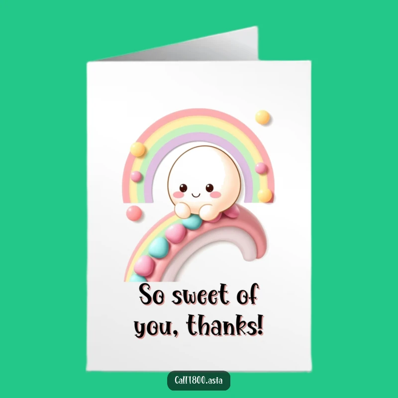 Free Printable Thank You Card: Mochi's Sweet Thanks, Fun Downloadable Note