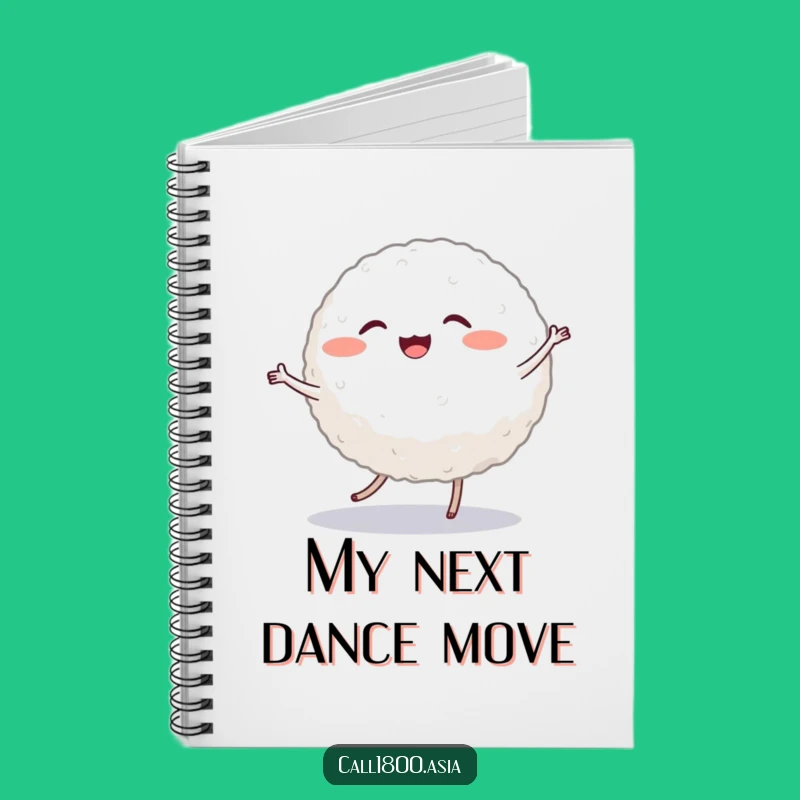 Funny Dancing Rice Ball Notebook: Jot Down Ideas with Character!