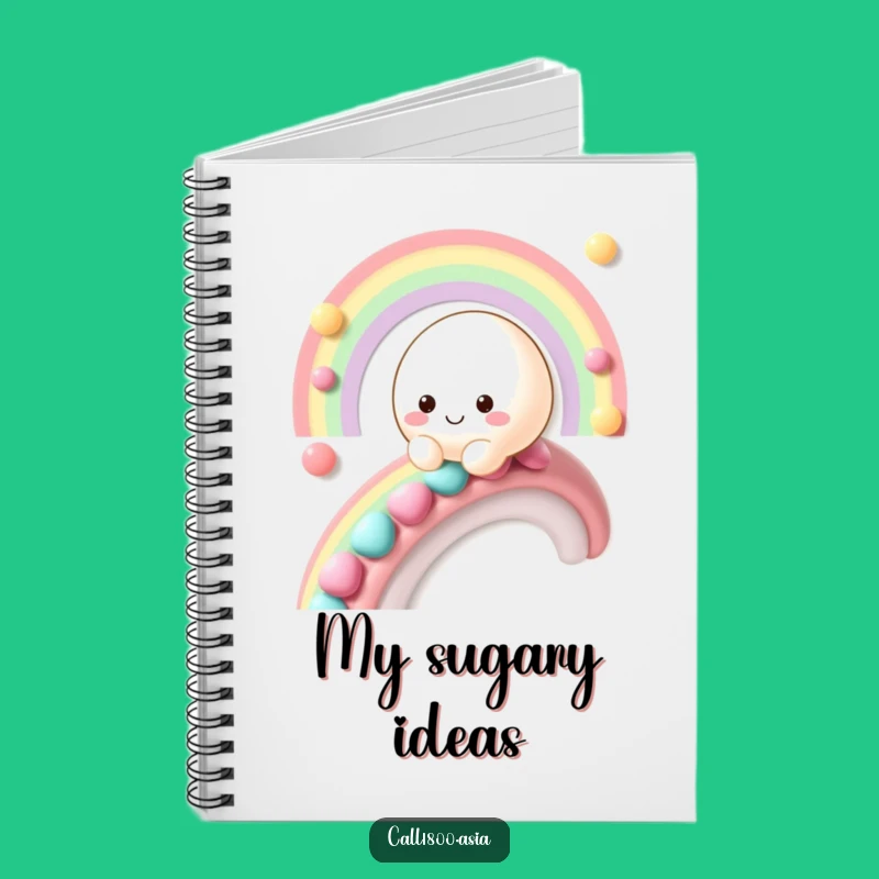Funny Mochi Rainbow Notebook: Hilarious Journal for Sweet Notes and Ideas