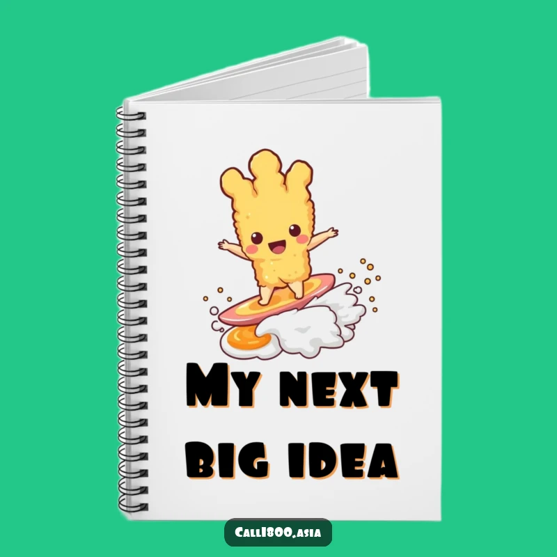 Funny Tempura Surfer Notebook: Hilarious Journal for Your Foodie Thoughts