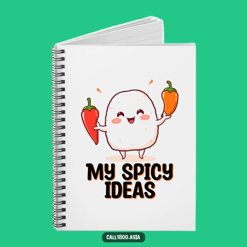 Funny Onigiri Juggler Notebook: Hilarious Journal for Spicy Ideas and Notes