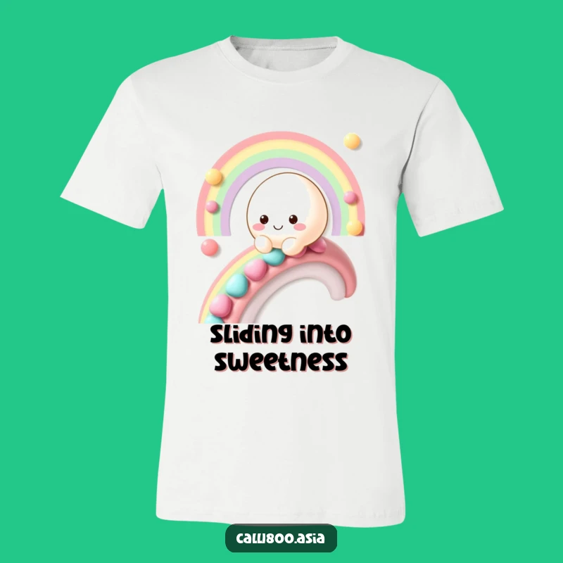 Funny Mochi Rainbow T-Shirt: Hilarious Candy Land Tee for Sweet Fun