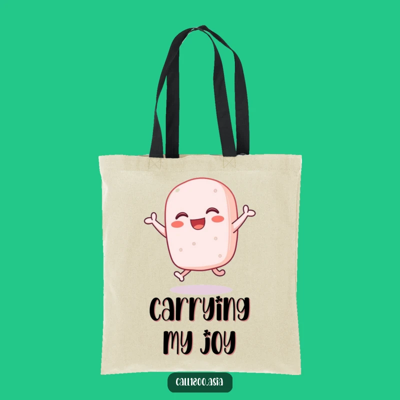 Funny Sticky Rice Cake Tote Bag: Spacious and Hilarious for Happy Errands